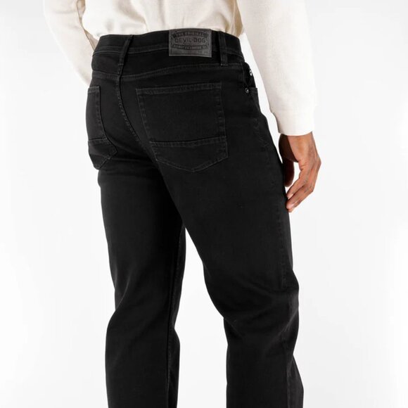 NEW DEVIL-DOG DUNGAREES Relaxed Fit Slraight Leg Men's Jeans Black Size 38 x32 - Picture 5 of 10
